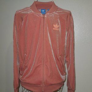 Adidas Superstar Velvet Raw Pink Track Jacket M